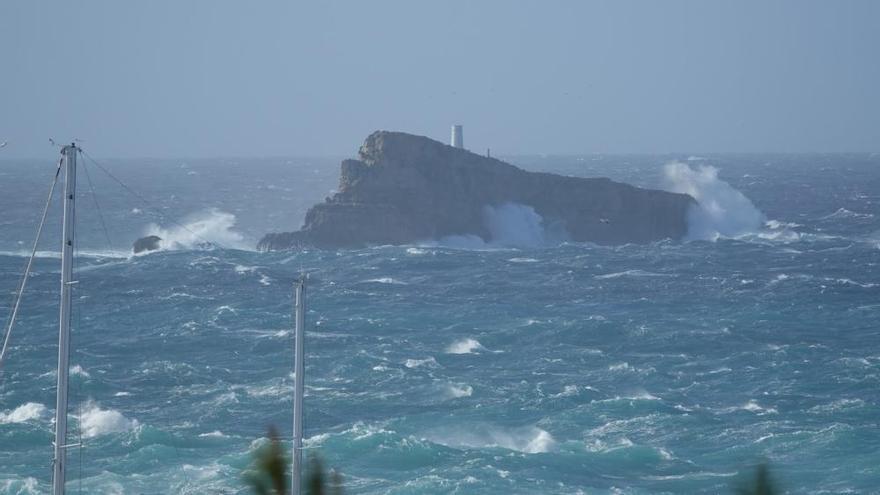 Temporal en Santa Ponça y El Toro