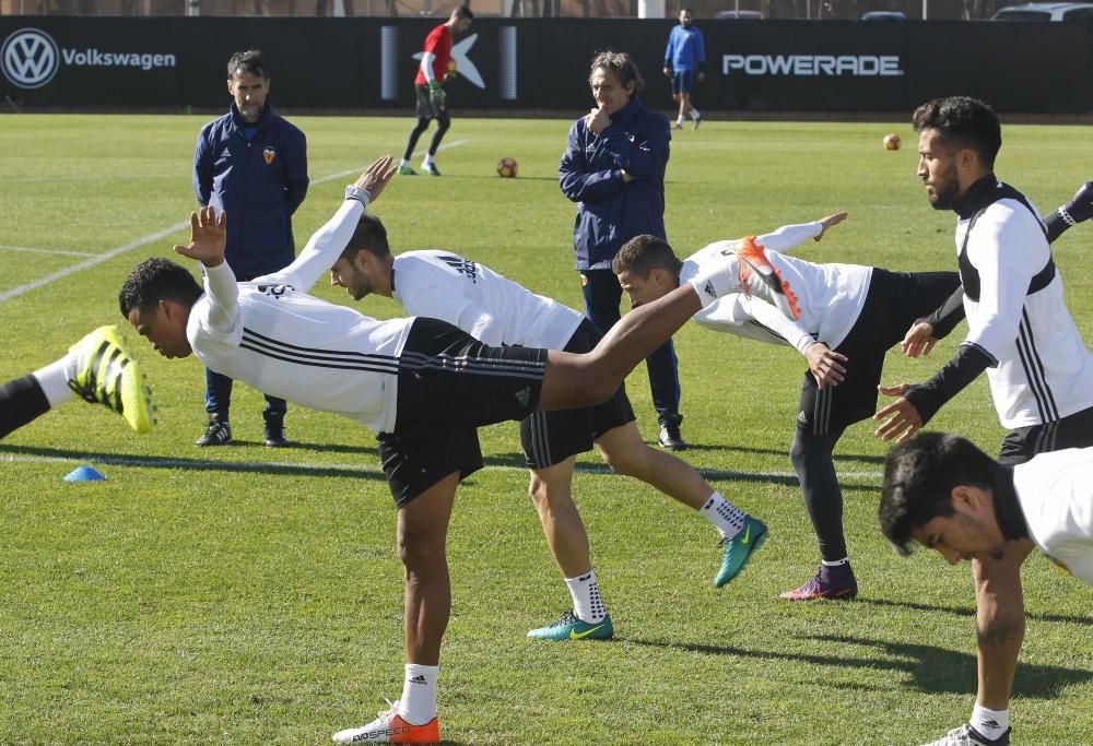 Las mejores imágenes del entrenamiento del Valencia CF