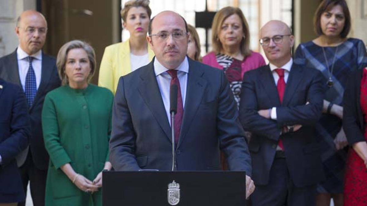 Pedro Antonio Sánchez ha presentat aquest matí la dimissió al capdavant del govern regional.