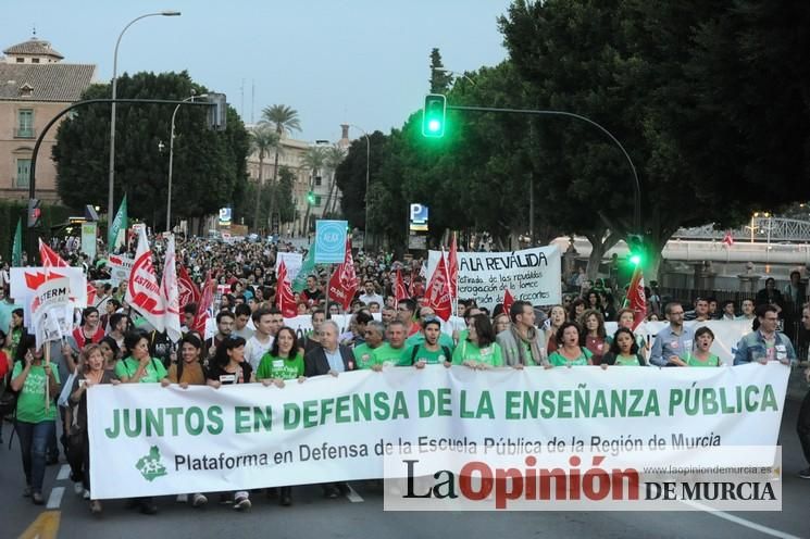 Manifestación contra la LOMCE en Murcia