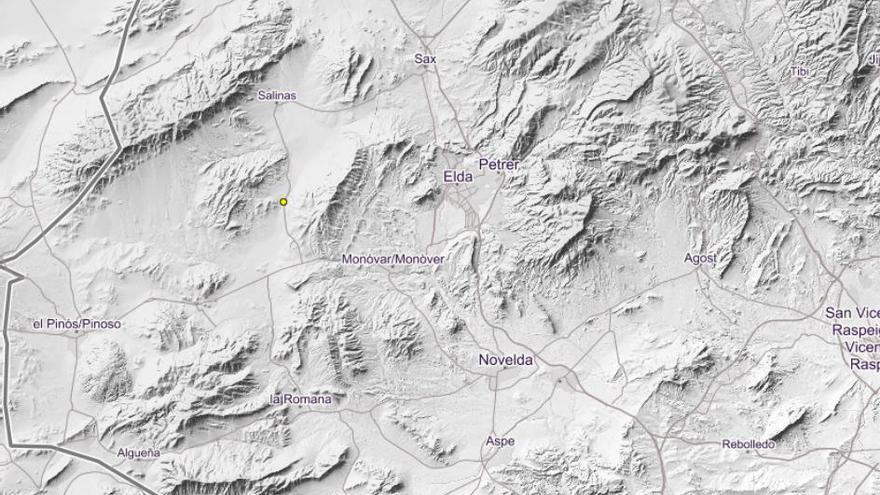 Este seísmo es el octavo que se registra este año en las comarcas del Medio y Alto Vinalopó.