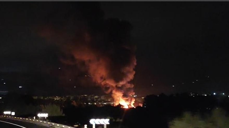 Incendio en el desgauce de Muro de Alcoy