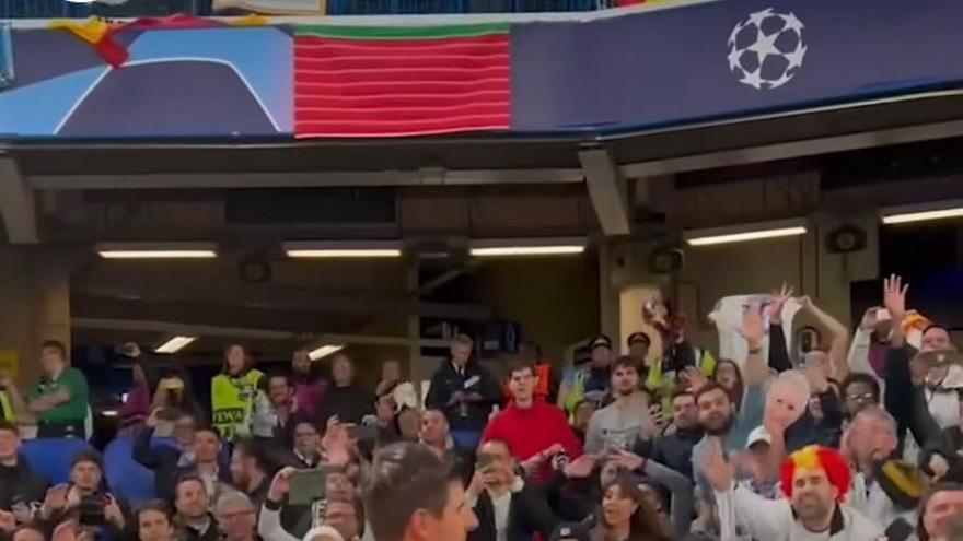 La Seña Bermeja se cuela en el partido del Real Madrid en Londres