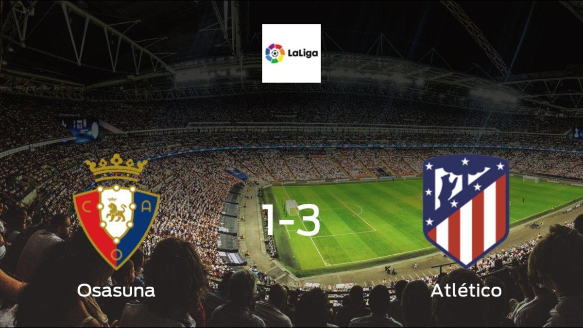 Atlético Madrid cruise to a 1-3 victory over Osasuna at Estadio El Sadar