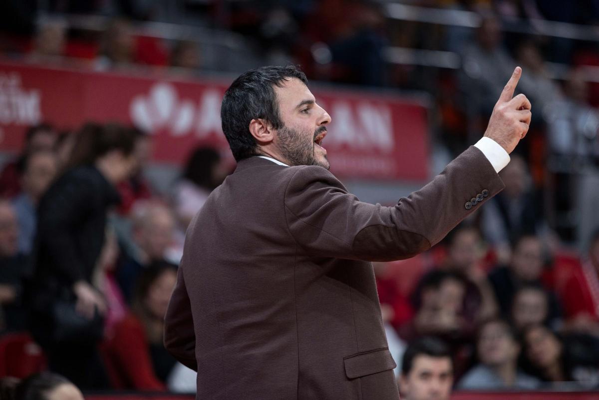 Carlos Cantero, durante un partido de esta temporada