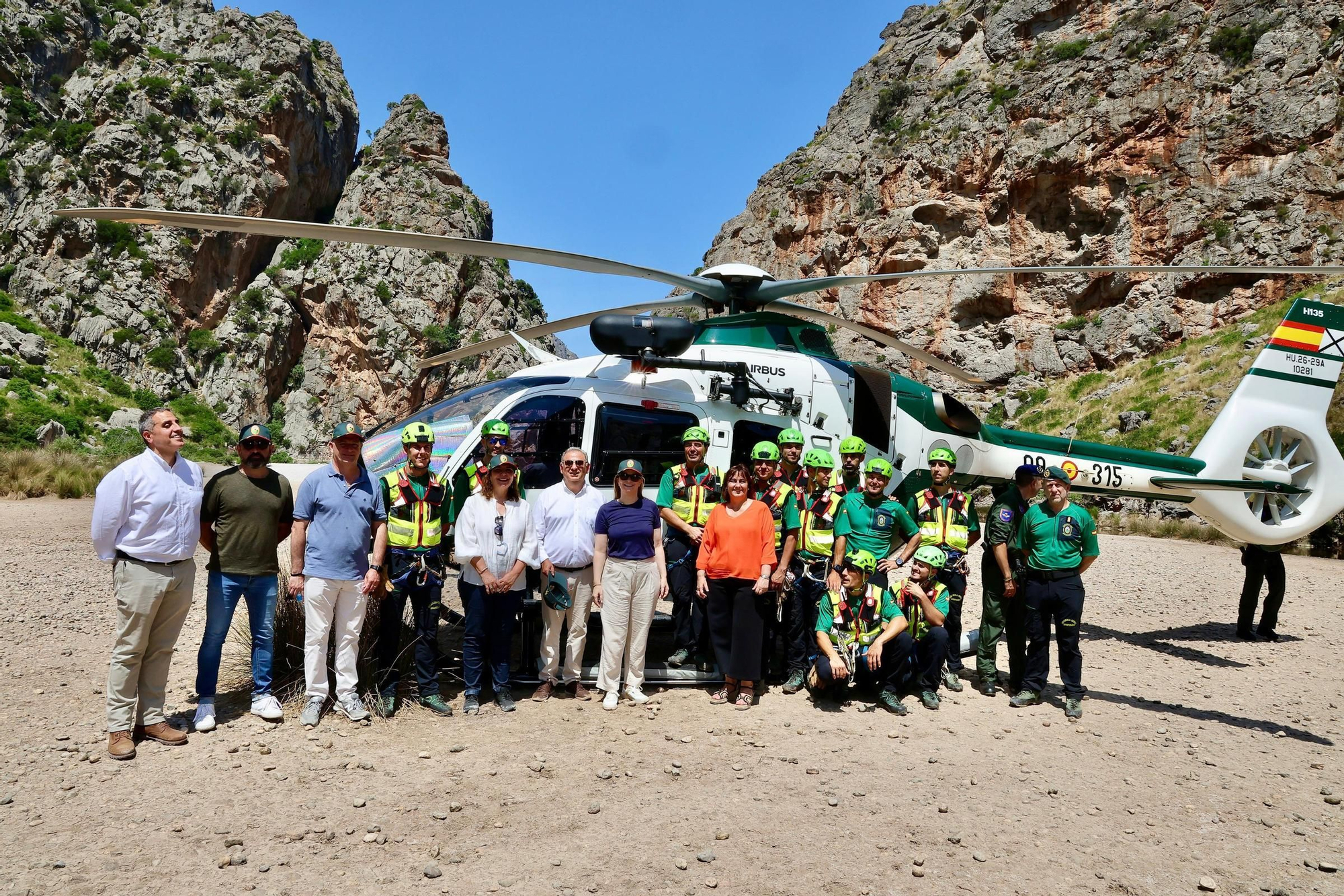 FOTOS | El simulacro de rescate en sa Calobra, en imágenes