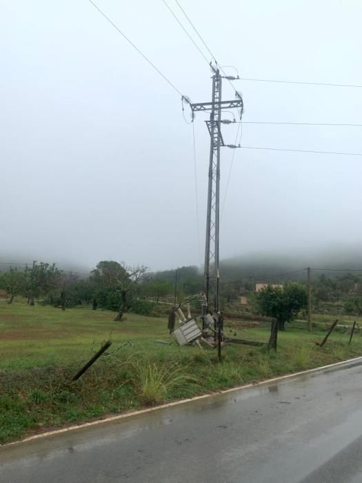 El temporal descarga sobre Ibiza y Formentera