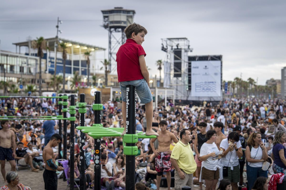 Mar i Cel, en la playa de la Barceloneta