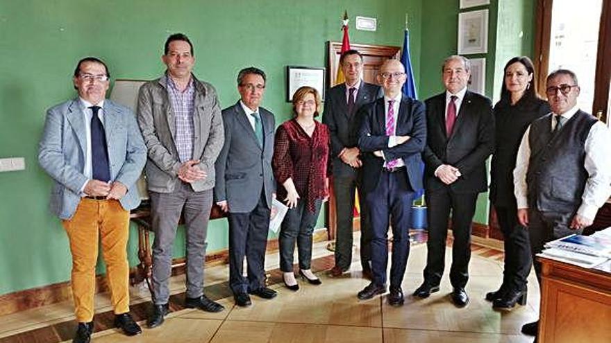 Representantes de Zamora 10 y del Ministerio de Agricultura, reunidos en Madrid.