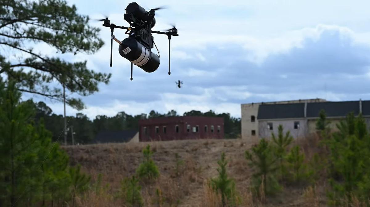 Drones en las simulaciones del programa Drone Dominance.