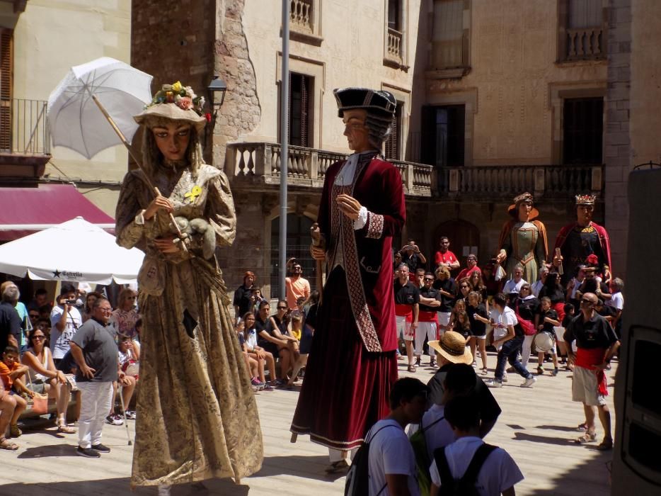 Trobada de gegants a Moià