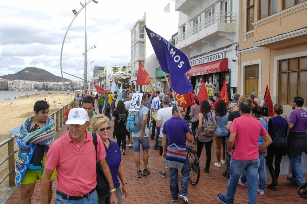 Manifestación contra el proyecto de Ley del Suelo