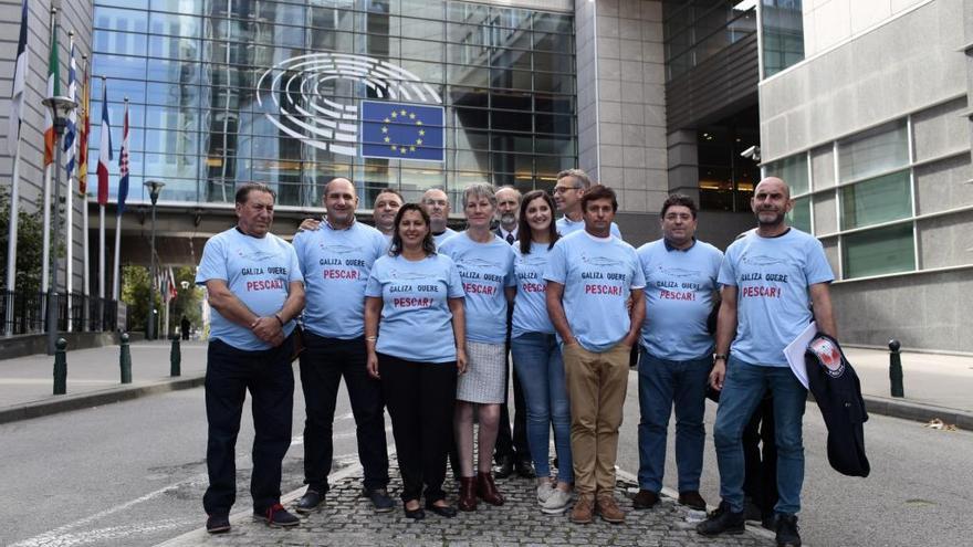 La delegación, al completo en Bruselas.