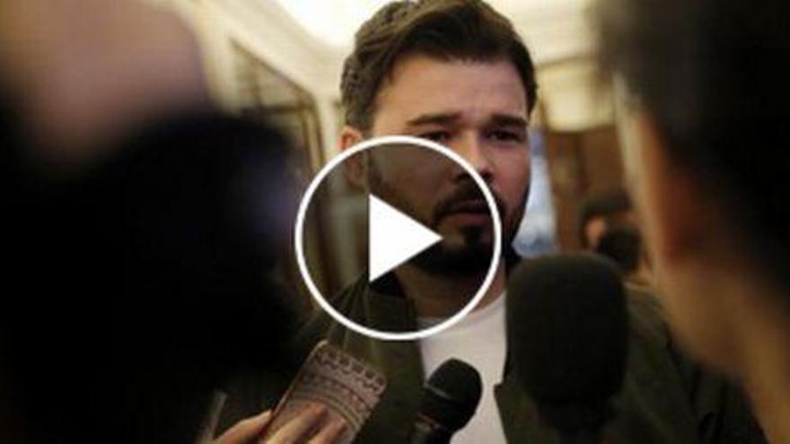 Gabriel Rufián: &quot;Sí, hacemos el trol en el Congreso&quot;