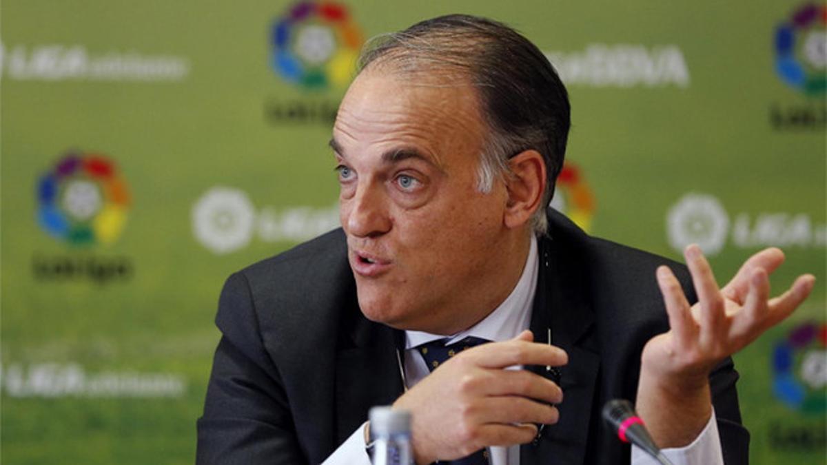 Javier Tebas, presidente de LaLiga, en una imagen de archivo