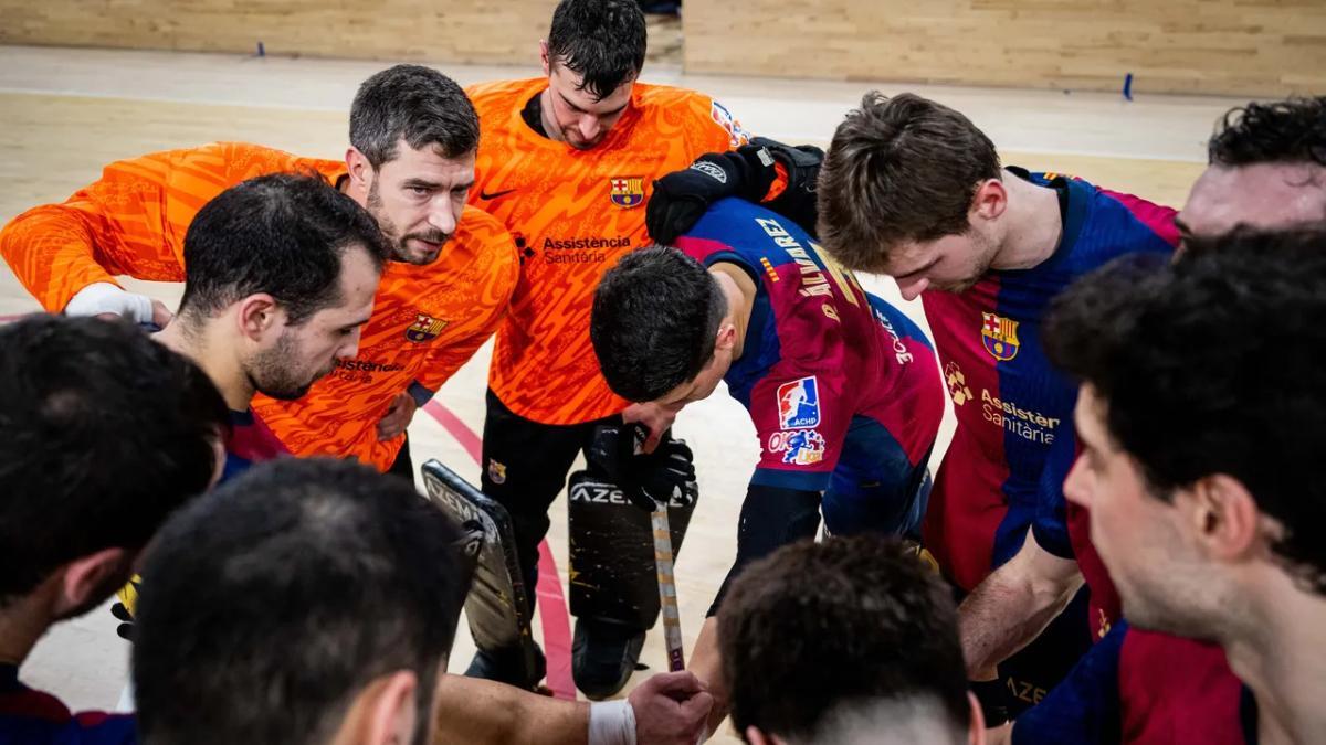 La piña del Barça tras el empate ante el Reus