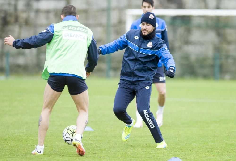 Última sesión del Deportivo antes de medirse al La