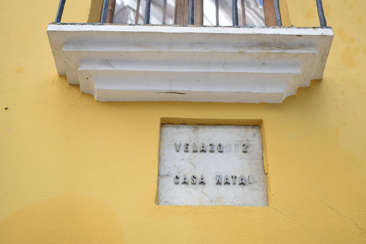 Detalle de la casa en la que nació Diego Velázquez.
