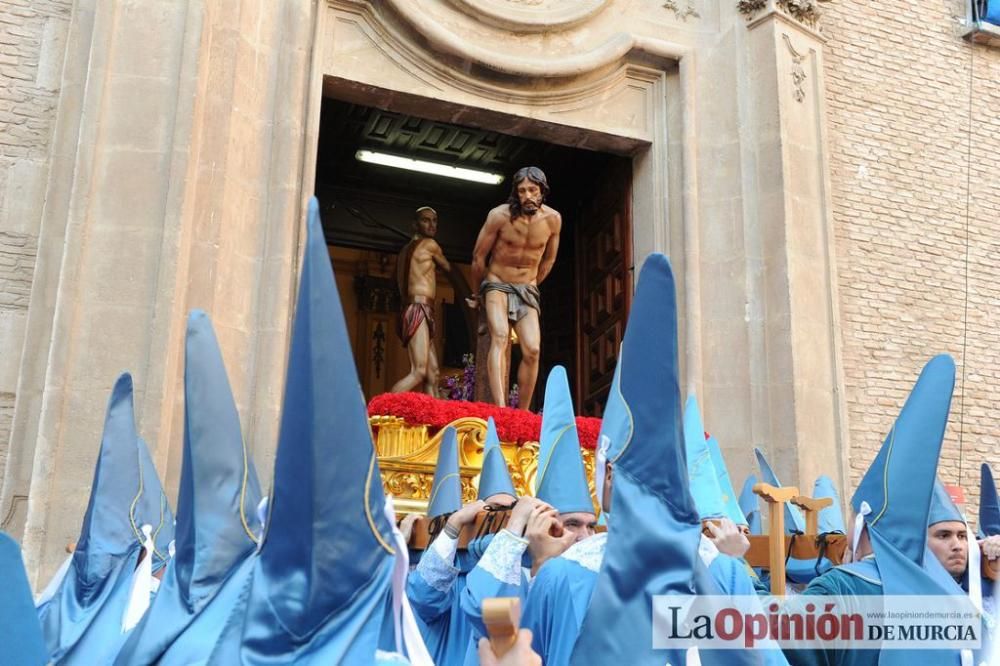 La procesión del Amparo a su salida de San Nicolás