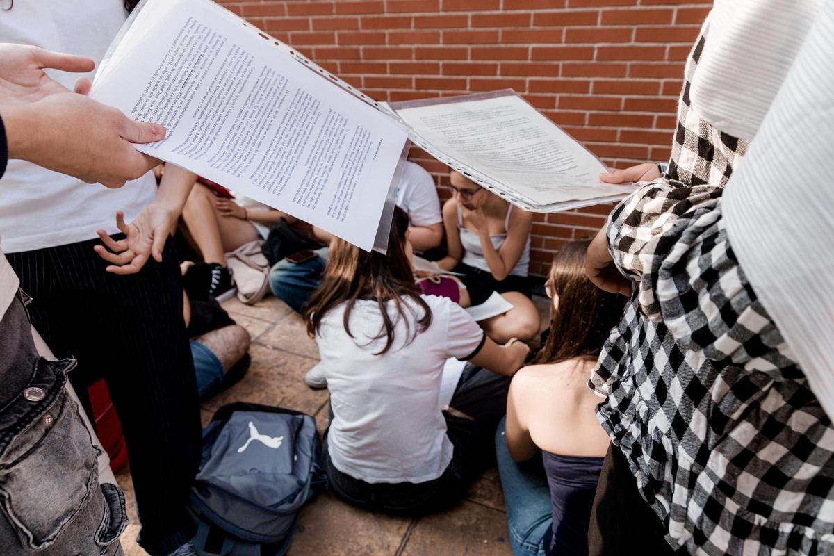 Imagen de la PAU 2025 en la Universidad Complutense de Madrid.
