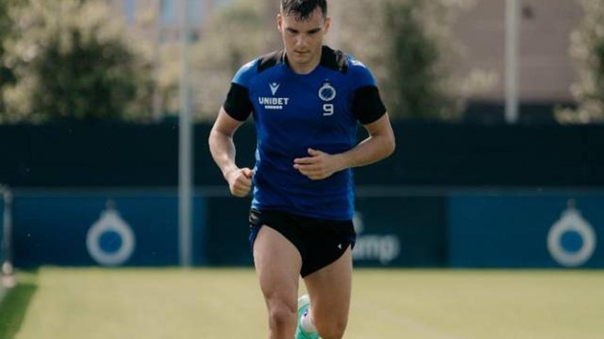 Jutglà, entrenando esta pretemporada con el Brujas 