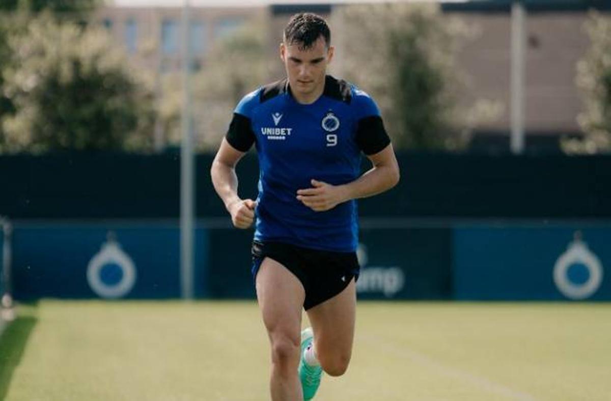 Jutglà, entrenando esta pretemporada con el Brujas