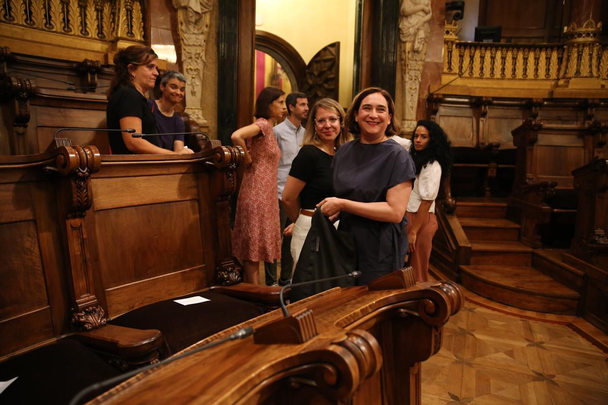 El Ayuntamiento de Barcelona ha celebrado este martes un pleno extraordinario para abrir el mandato del alcalde, Jaume Collboni.