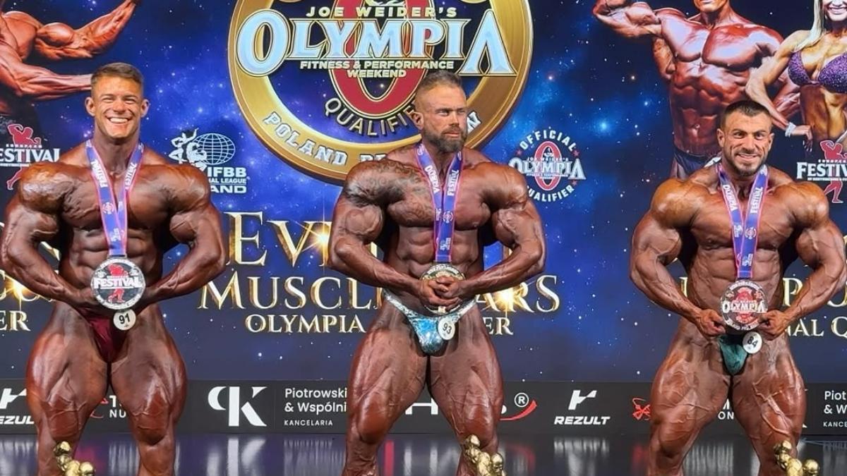 De izquierda a derecha: Joan Pradells, Andrea Presti y Pablo Llopis en el Polonia Pro