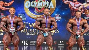 De izquierda a derecha: Joan Pradells, Andrea Presti y Pablo Llopis en el Polonia Pro