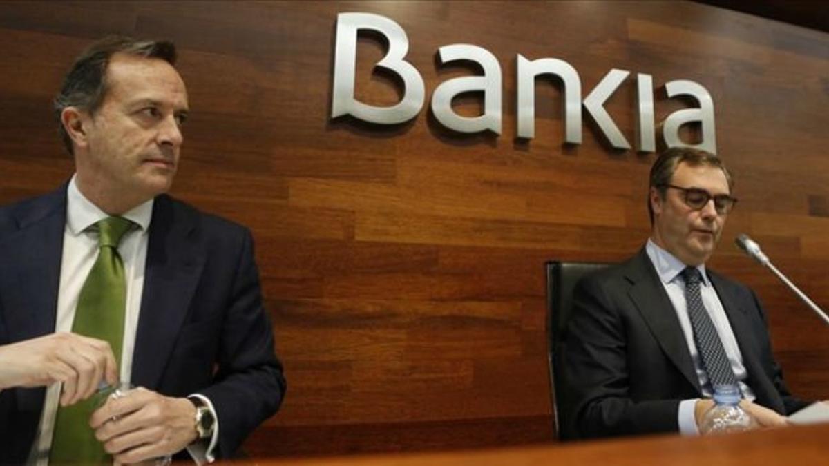 El consejero delegado de Bankia, José Sevilla, a la derecha.