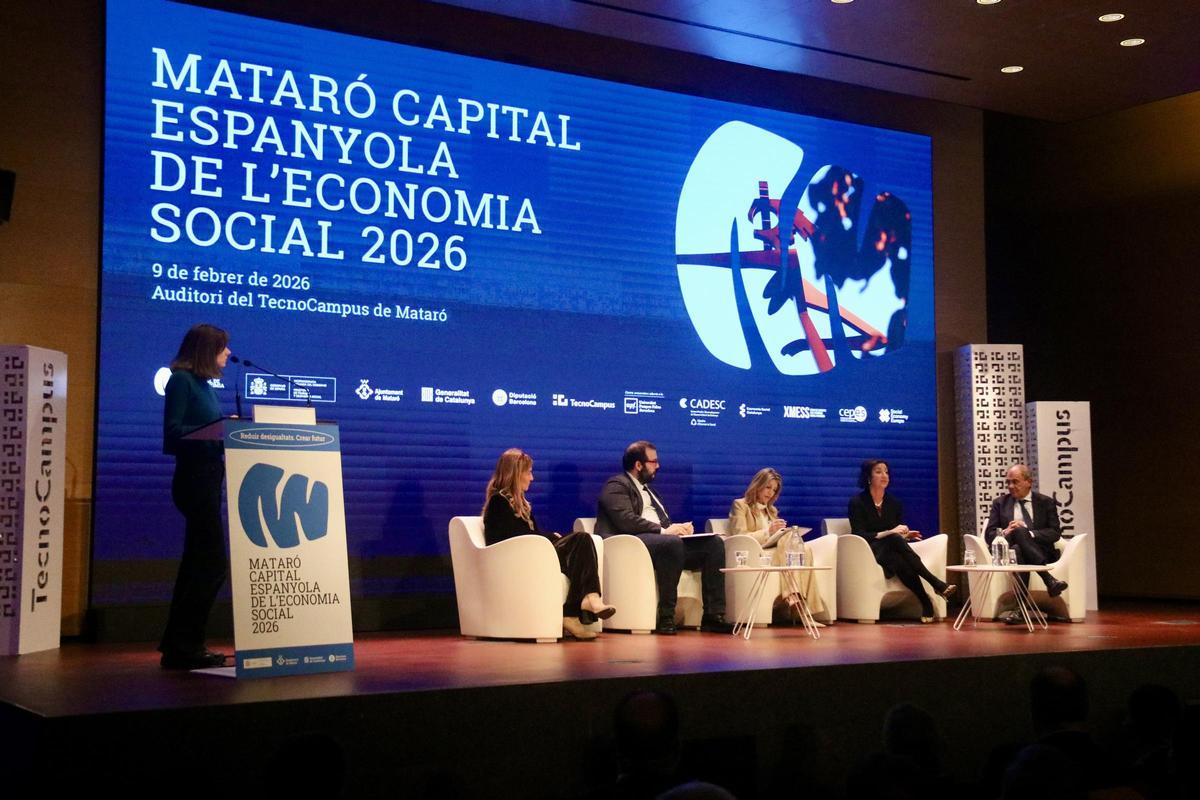Acto en el TecnoCampus de Mataró para dar inicio a la capitalidad española de la economía social 2026 de la capital del Maresme