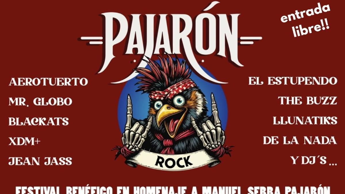 Cartel Pajarón Rock.
