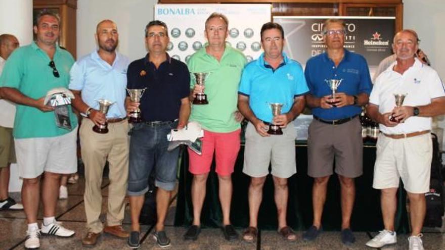 Los ganadores del Trofeo Infinity jugado el pasado sábado en el campo de Bonalba.