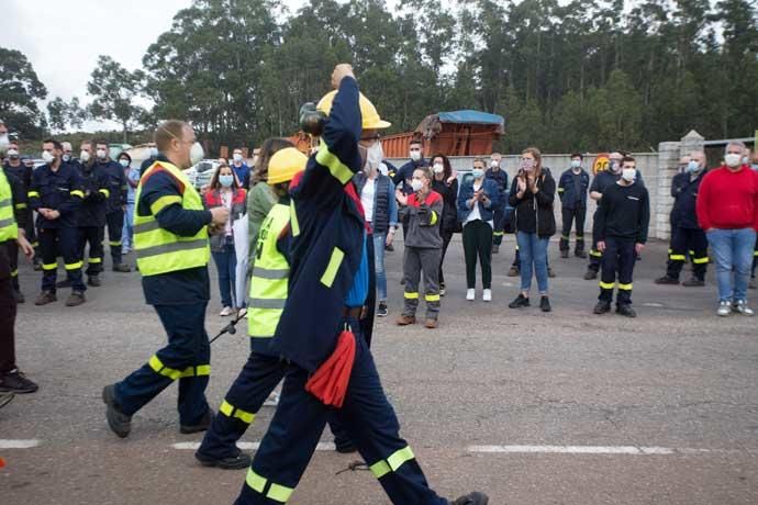 Protestas contra los despidos en Alcoa San Cibrao