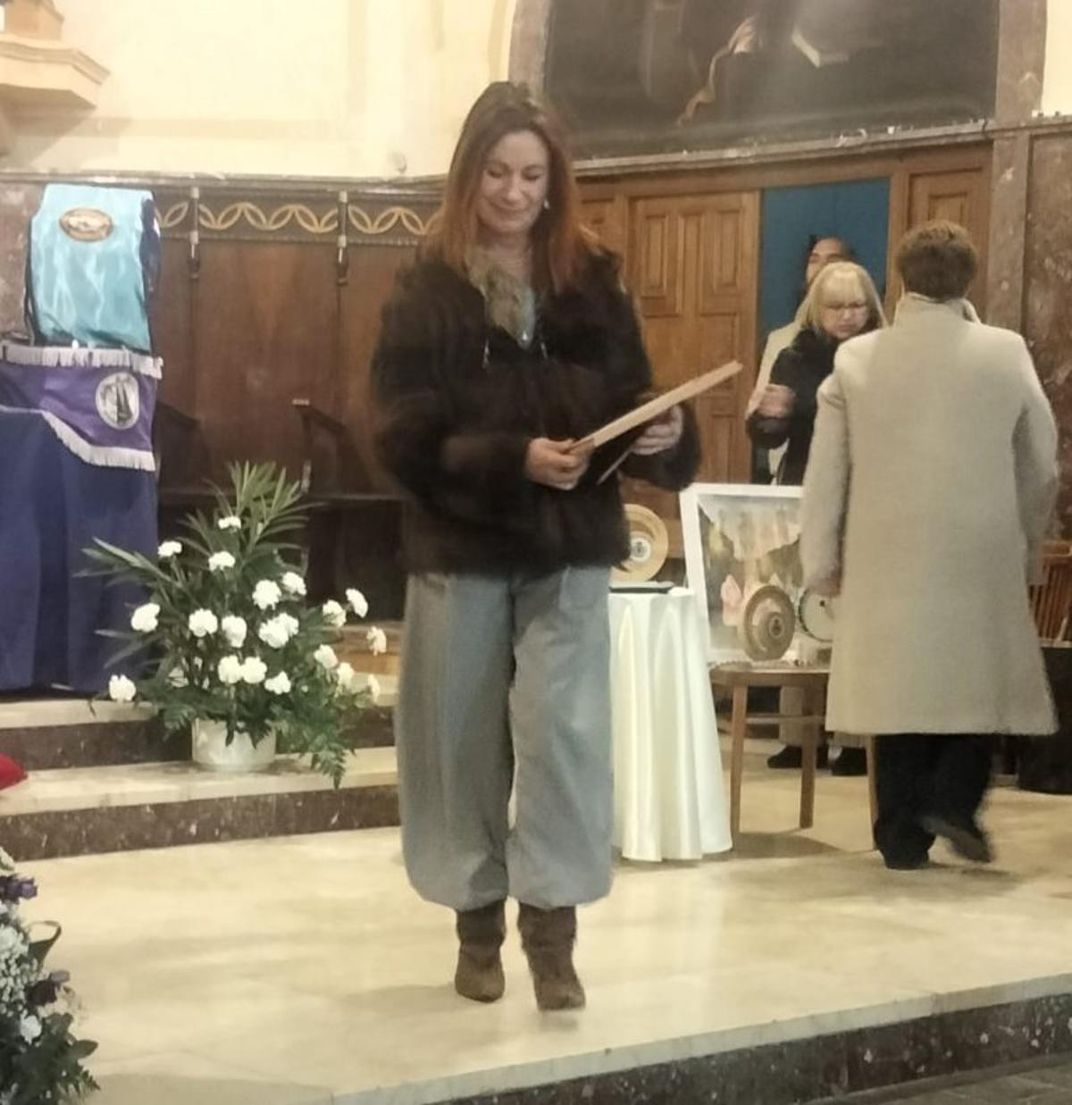 Momento del homenaje a Manuel Sauras.