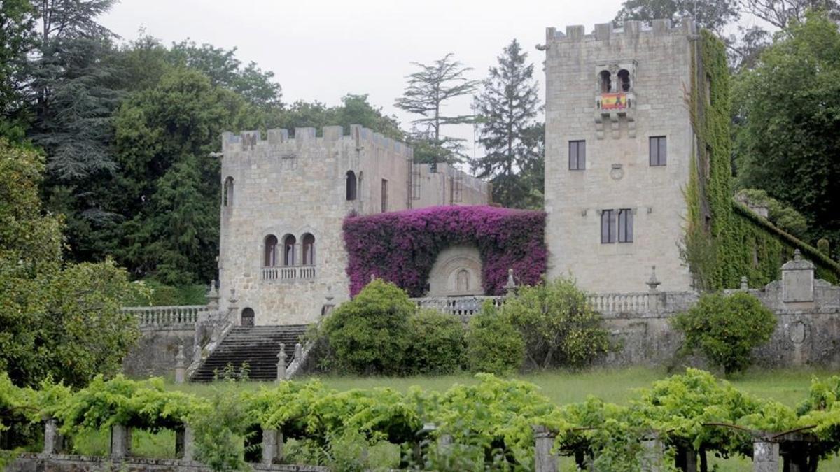 Vista exterior del pazo de Meirás.