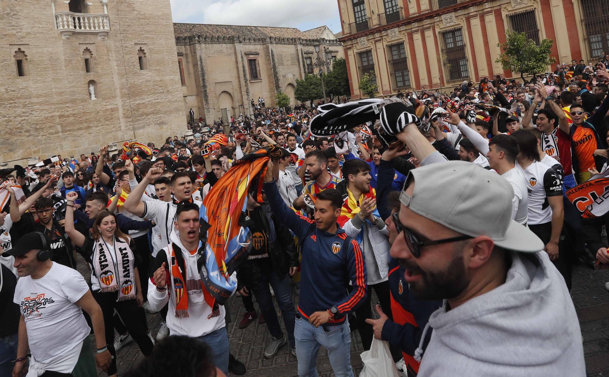 El valencianismo toma Sevilla: así está la ciudad