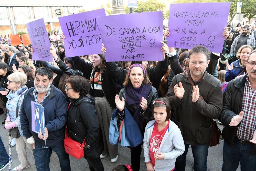 2.000 personas, en A Coruña contra La Manada