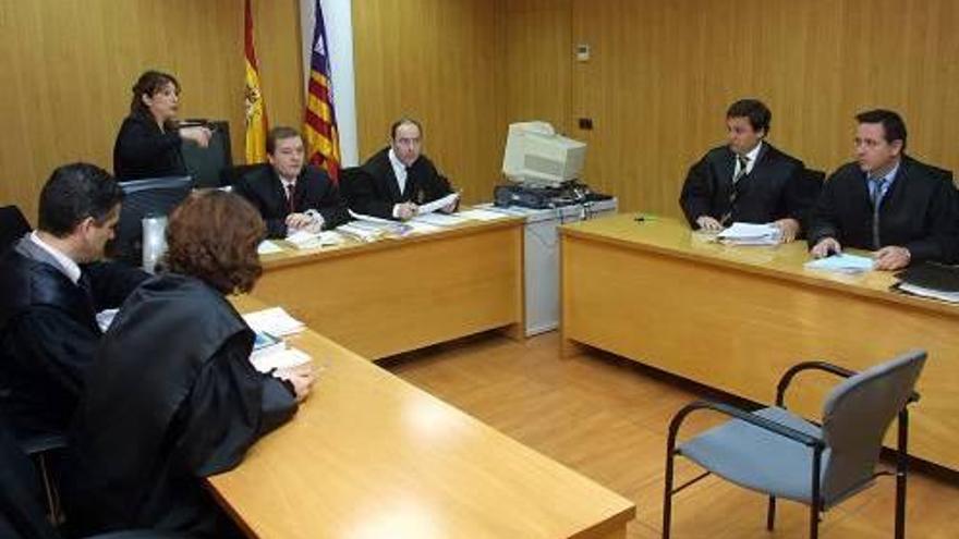 Un juicio en los juzgados de lo social de Palma.