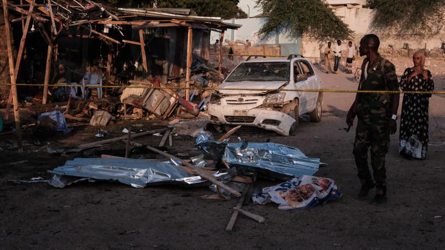 Imagen de archivo de un ataque suicida en Mogadiscio, Somalia.