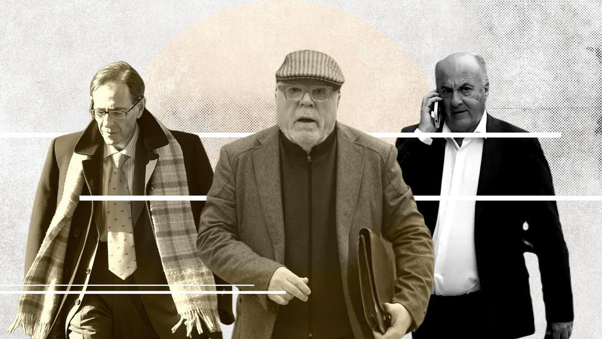 Alfonso Guevara, José Manuel Villarejo y Manuel García Castellón.