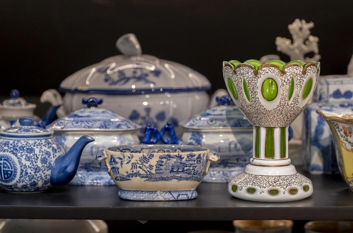 Juegos de porcelana a subasta.
