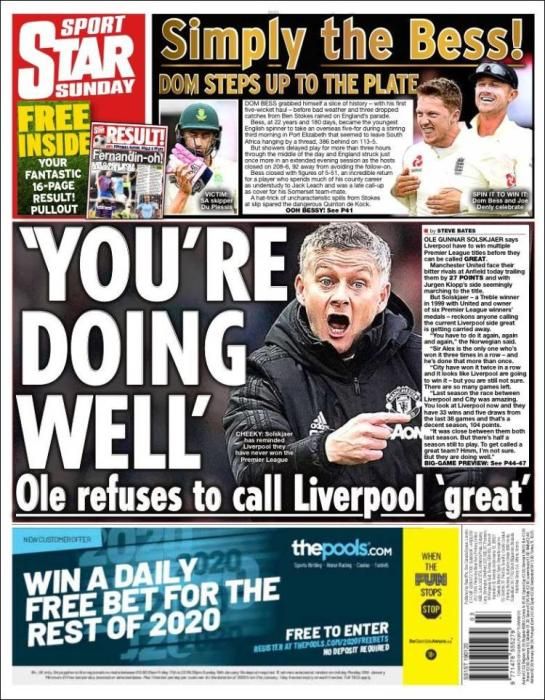 Portada STAR SPORT domingo 19 enero 2020