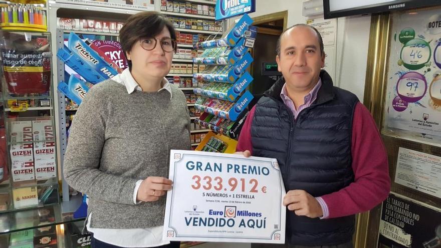 Un acertante del Euromillón en Lucena gana 330.000 euros