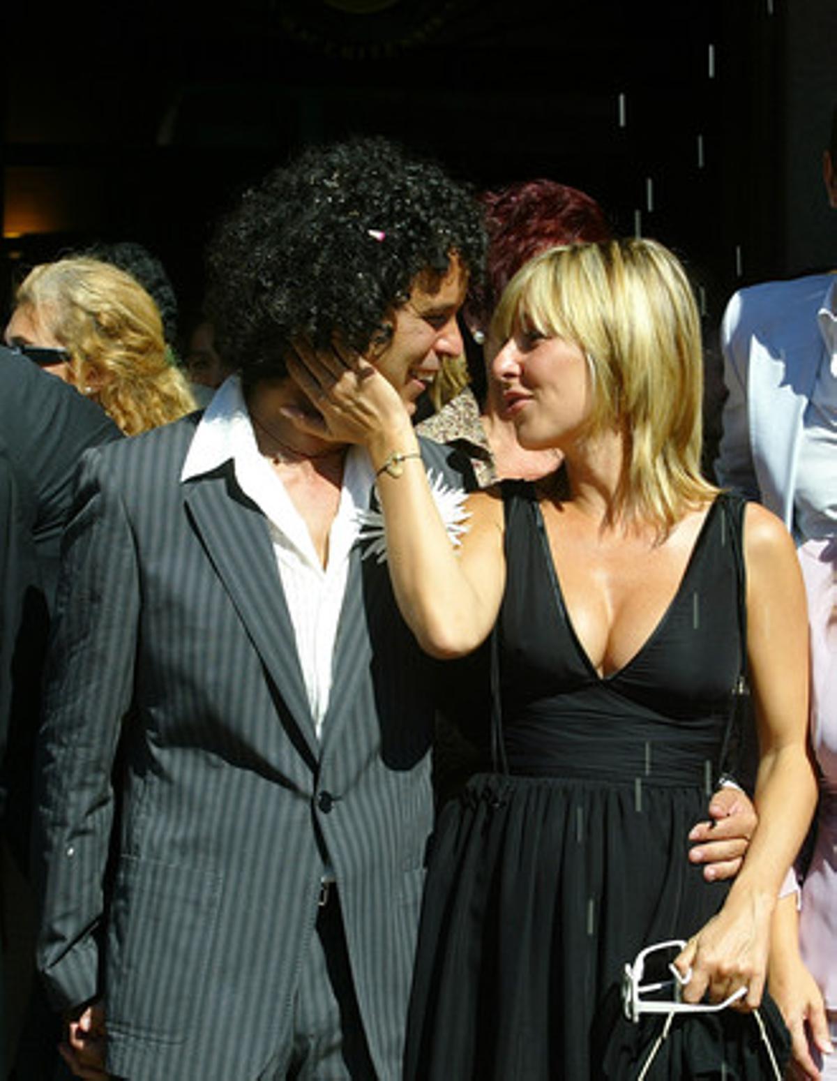 Cayetana Guillén Cuervo, a la foto del casament de Pedro Zerolo, l’octubre del 2005.