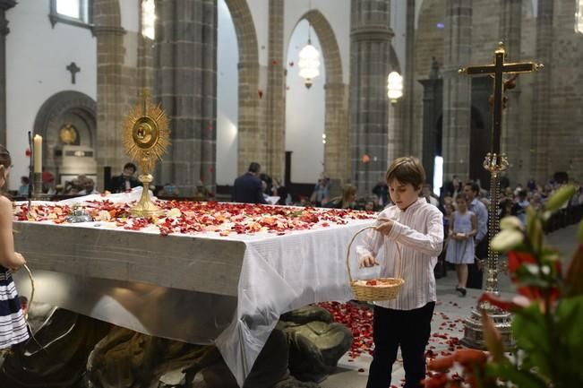 LLUVIA DE PETALOS EN LA CATEDRAL