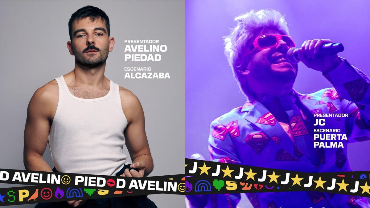 Los presentadores de Los Palomos 2025: Avelino Piedad y JC.