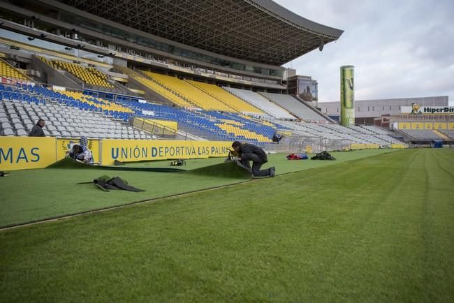 Siguen las obras en el Estadio de Gran Canaria