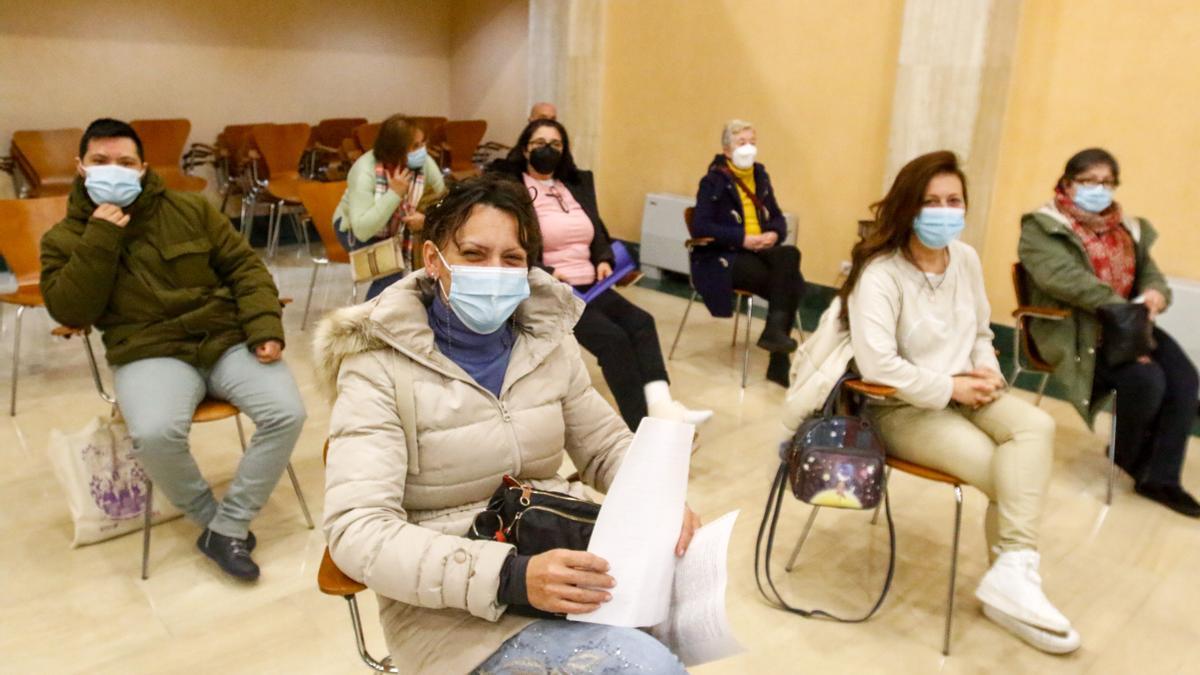 Trabajadoras del Servizo de Axuda no Fogar (SAF) de Vilagarcía.