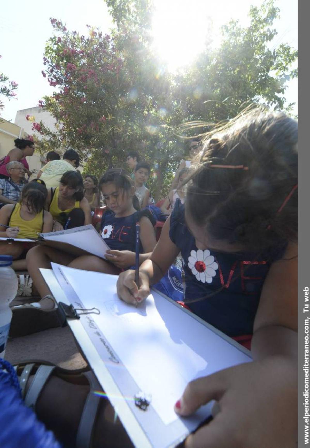 Visita residencia tercera edad y concurso de dibujo